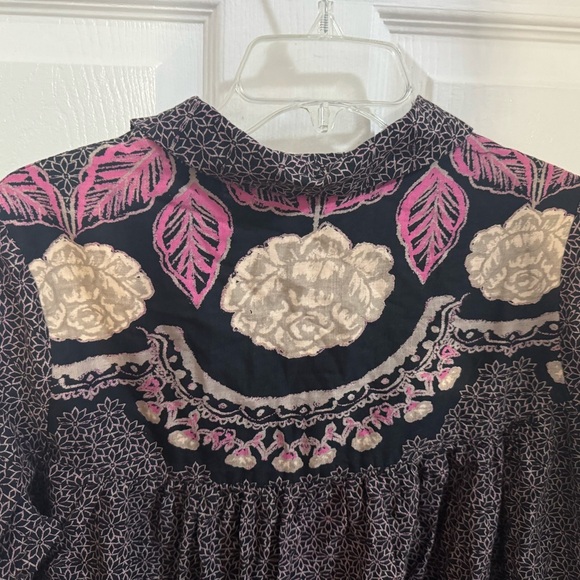 Women's Smell The Roses Printed Babydoll Mini Dress - Picture 4 of 6